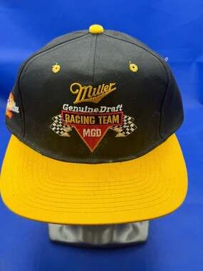 Vintage Miller Genuine Draft Racing Team Rusty Wallace Snapback Hat